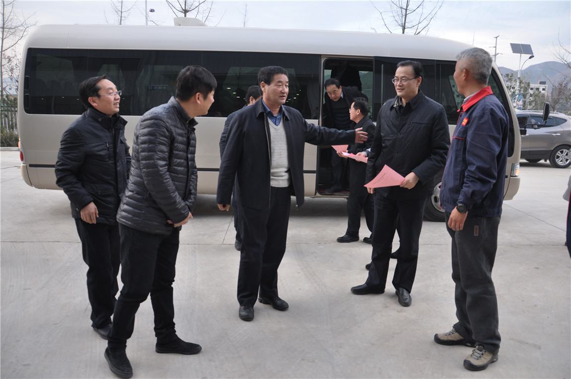 常委会主任何铁虎的陪同下来到陕西跃迪新能源汽车有限公司参观考察