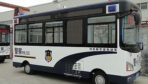 东平县公安局购置移动警务室发车仪式