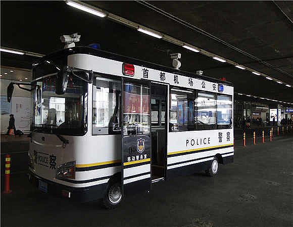 北京首都机场警务室发车仪式