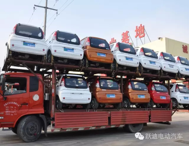 跃迪电动汽车全国销售趋势猛涨—批量发车甘肃