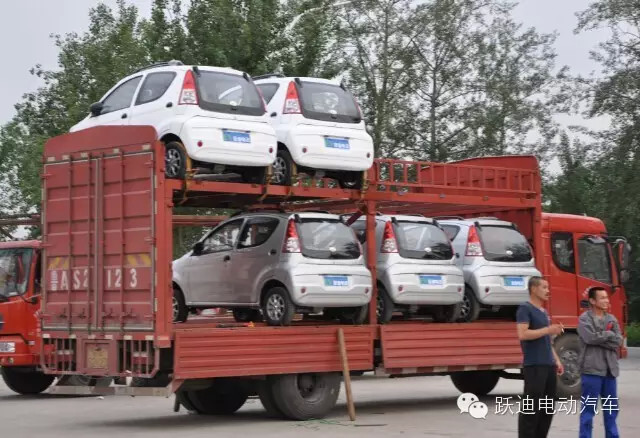 跃迪电动汽车,总装下线发车湖南