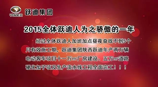 2015年跃迪集团发展大事记
