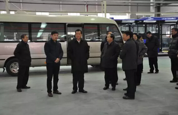 中央国家机关工委副书记陈存根一行到跃迪集团旗下陕西跃迪新能源汽车有限公司调研