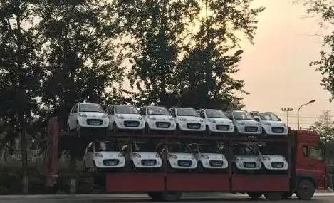 跃迪电动汽车批量发车辽宁——让绿色出行多一种选择