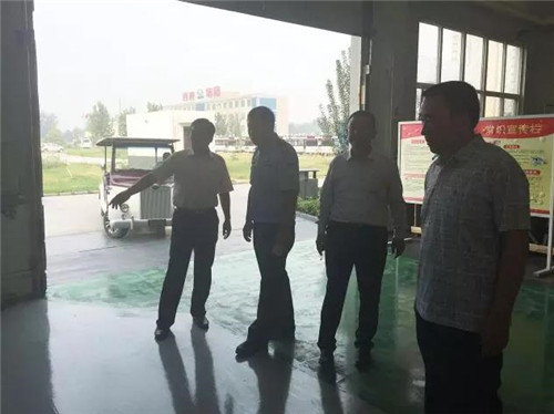 曹印忠大队长到跃迪集团实地视察