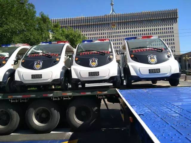 跃迪警用电动巡逻车批量发往呼和浩特市公安局