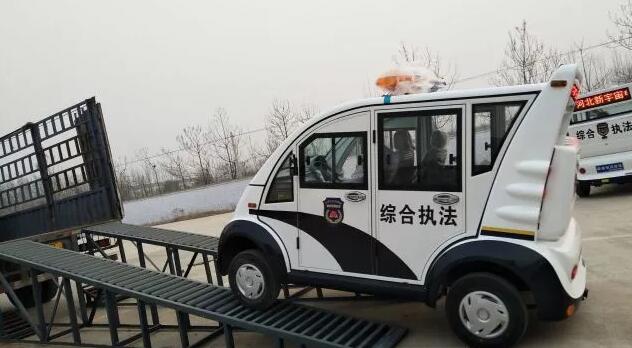 批量跃迪电动巡逻车发往河北沧州城市管理局