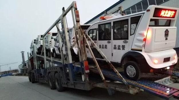 20辆跃迪电动巡逻车发往山东枣庄滕州食品药品监督管理局