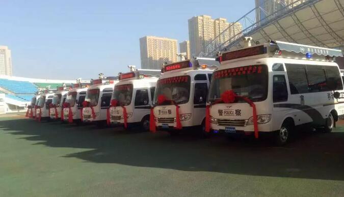 招远市公安局跃迪警用车辆配发仪式顺利完成